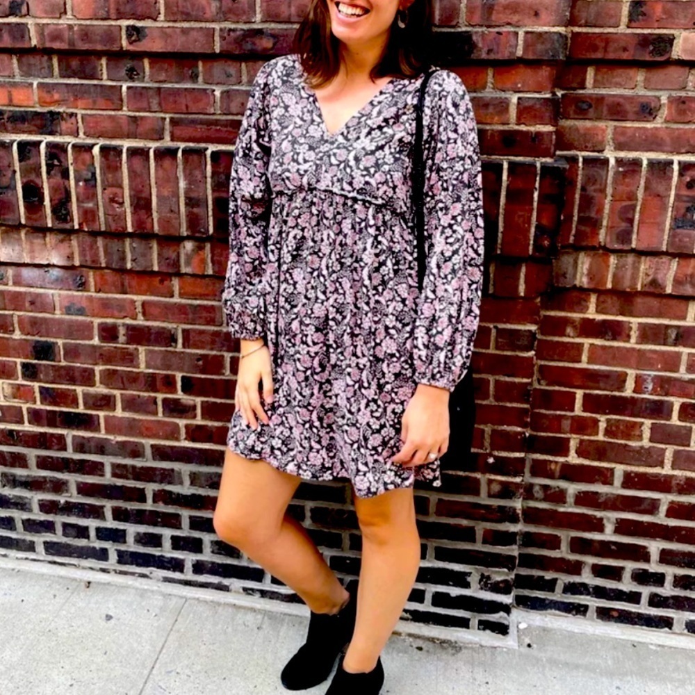 Old navy swing dress floral size large